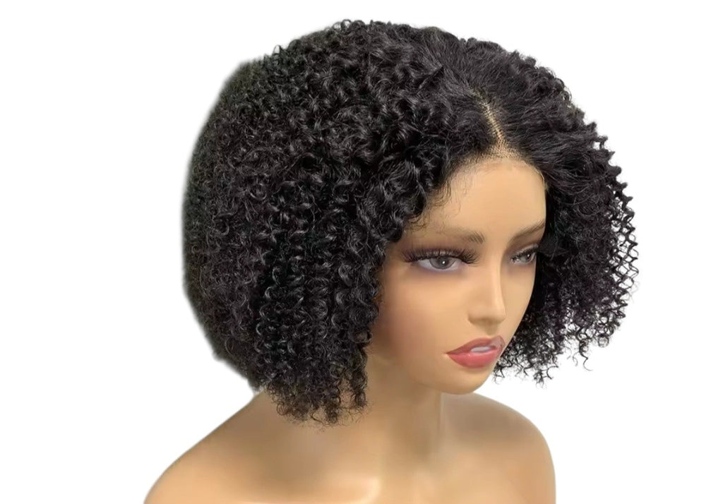 Curly human wig