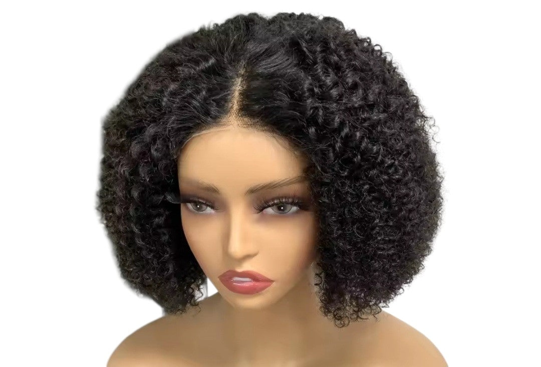 Curly human wig
