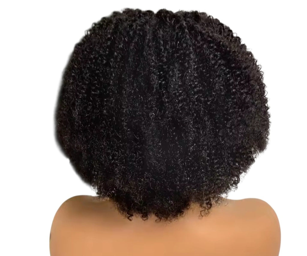Curly human wig